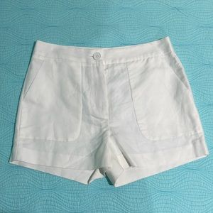 Armani Exchange linen cotton blend shorts